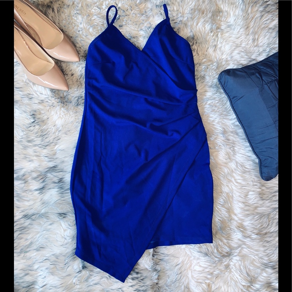 Royal Blue Body Con Dress